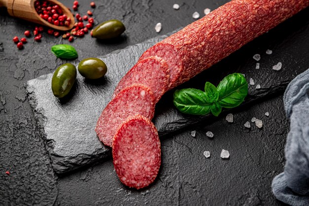 Salami Salchichón ecológico seco o chorizo español