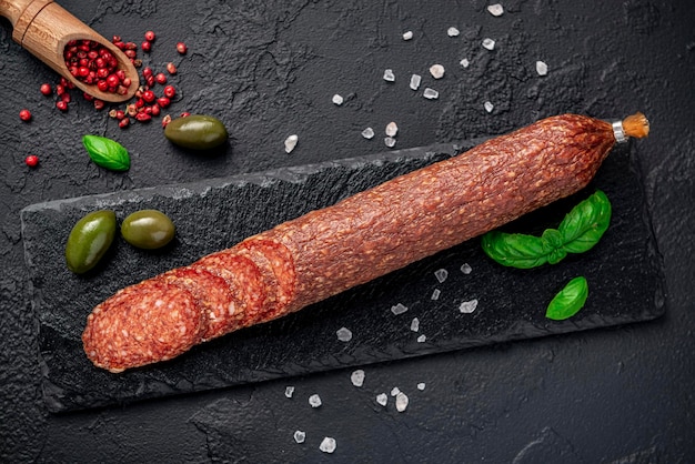 Salami Salchichón ecológico seco o chorizo español