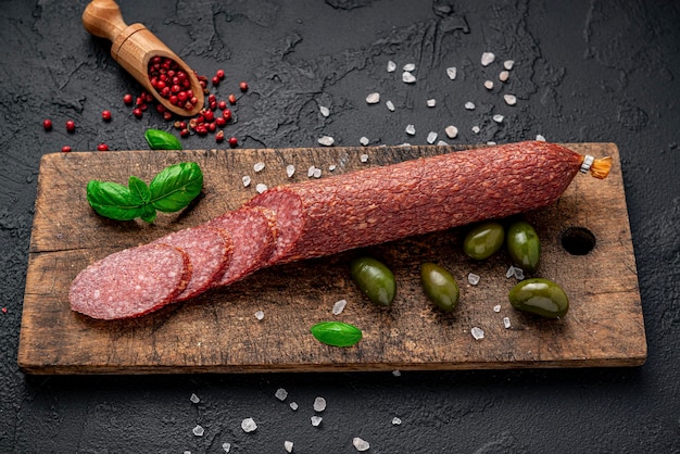 Salami Salchichón ecológico seco o chorizo español