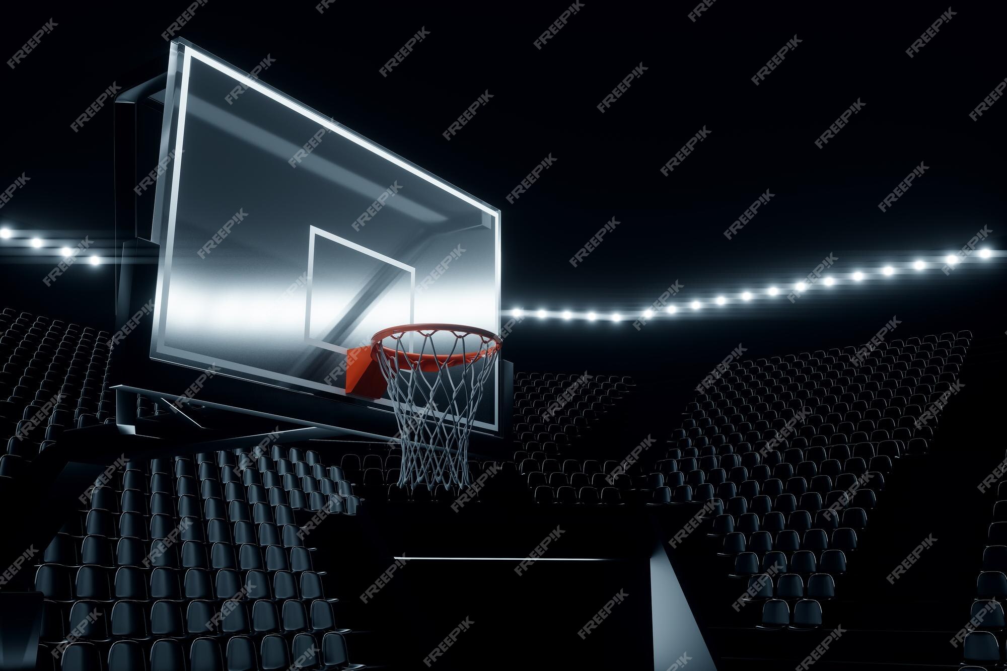 Conceito de jogo de basquete 3d renderização