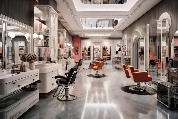 Salão de beleza e cabeleireiro moderno