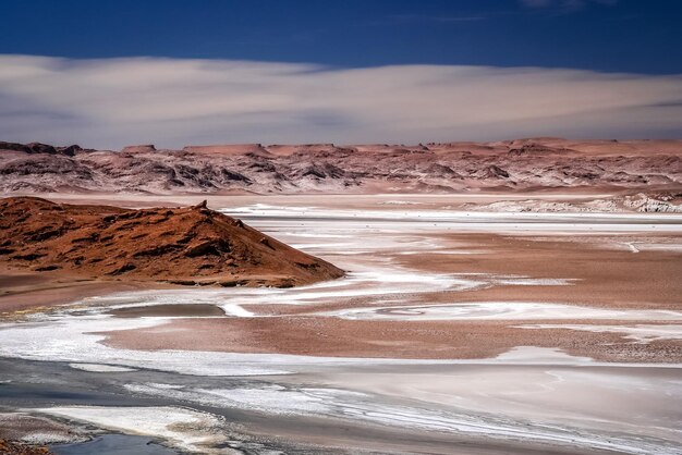 Foto salar in der nähe des mondtals