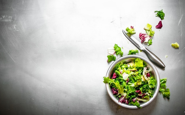 Salat aus frischem Grün.