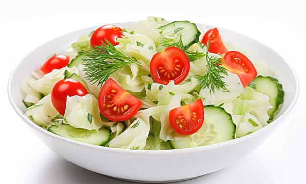 Foto salat aus tomaten und gurken gesundes salat mit kohl und tomaten diätfrühstück vegetarier