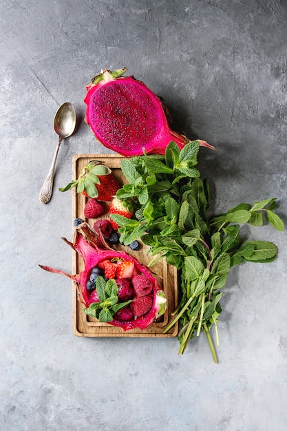 Salat in Drachenfrucht