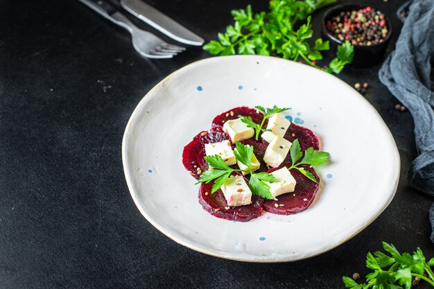 Salat Rüben, Birne und Käse natürlichen Bio-Snack