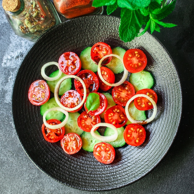 Salat Tomaten Gurkengemüse