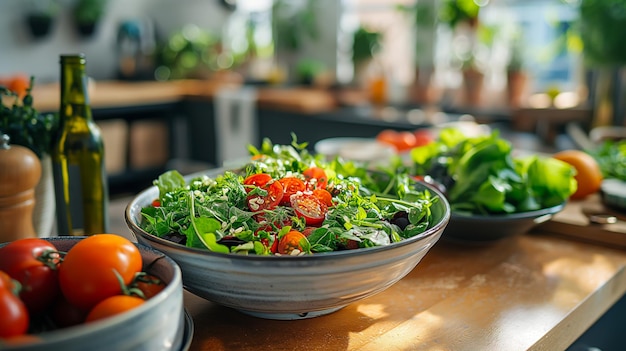 Foto salatschüssel