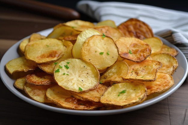 Salgado crocante e delicioso a maneira perfeita de desfrutar de batatas fritas