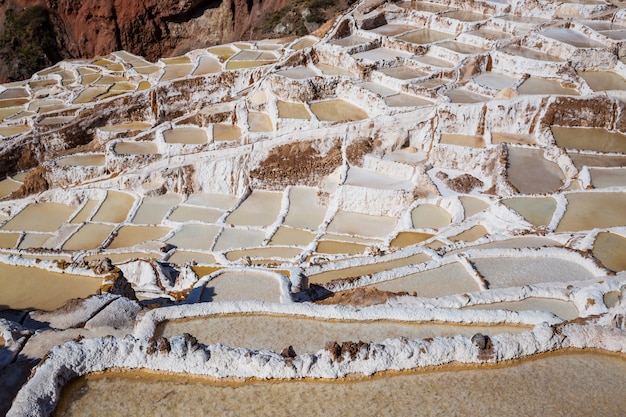 Salinas de Maras localizadas no Urubamba, Peru