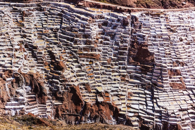 Salinas de Maras localizadas no Urubamba, Peru