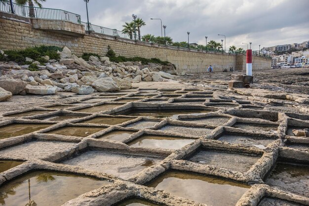 Salinas de Zonqor Point en Marsascala, Malta