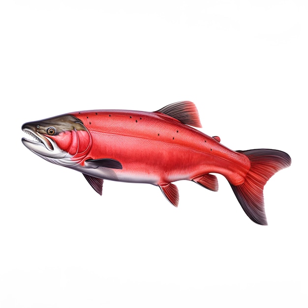 salmão vermelho selvagem vermelho