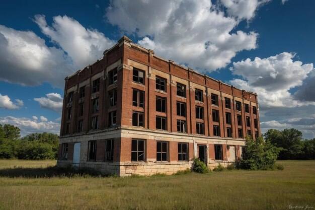 Foto salón abandonado en decadencia