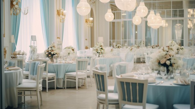 Salón de bodas decorado Ramo de flores de lujo