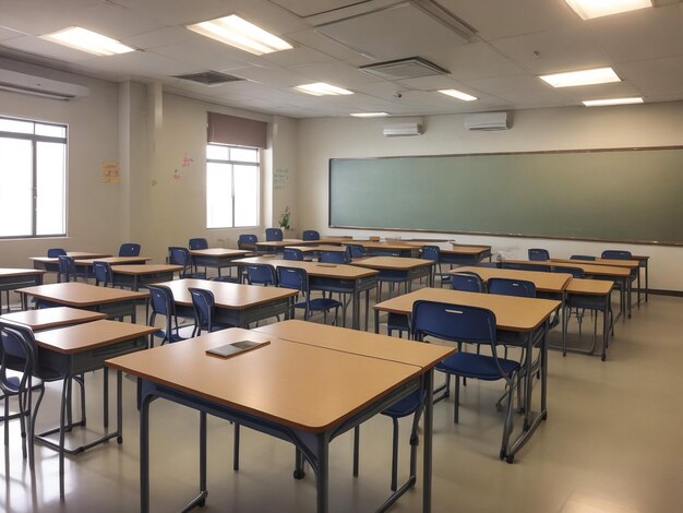 Un salón de clases diurno para maestros