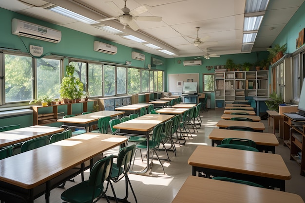 salón de clases en la escuela fotografía publicitaria profesional