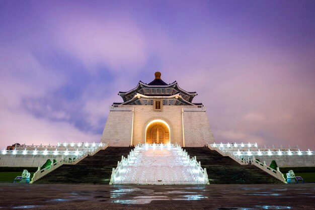 Foto el salón conmemorativo de chiang kai-shek en taipei, taiwán