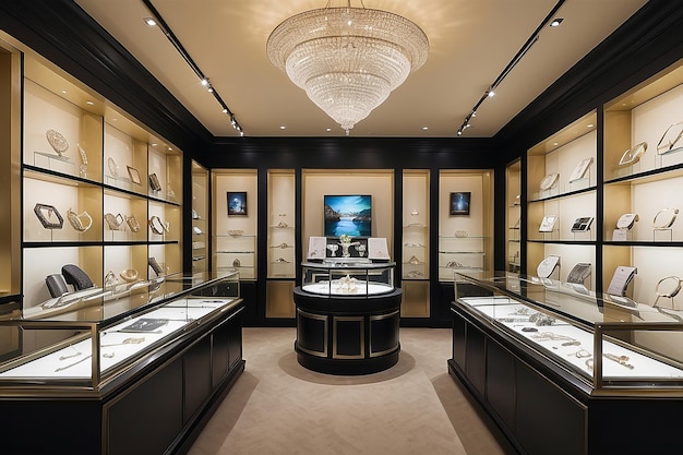 Salón de exposiciones de la tienda de joyas Dimond