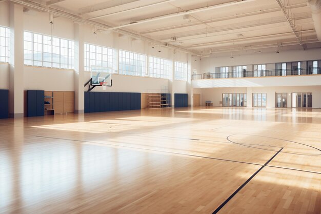 Salón de gimnasia de una escuela o universidad