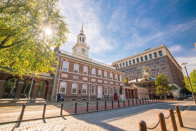 Salón de la independencia en Filadelfia, Pensilvania, EE.UU.