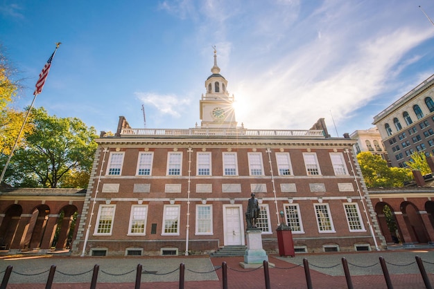 Salón de la independencia en Filadelfia, Pensilvania, EE.UU.