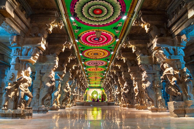 Salón de los mil pilares Templo de Meenakshi