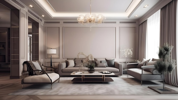 Un salón con sofá y mesa de centro.