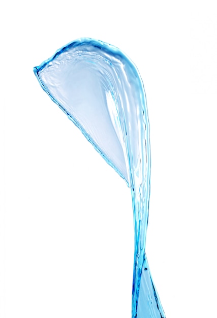 Salpicadura de agua azul