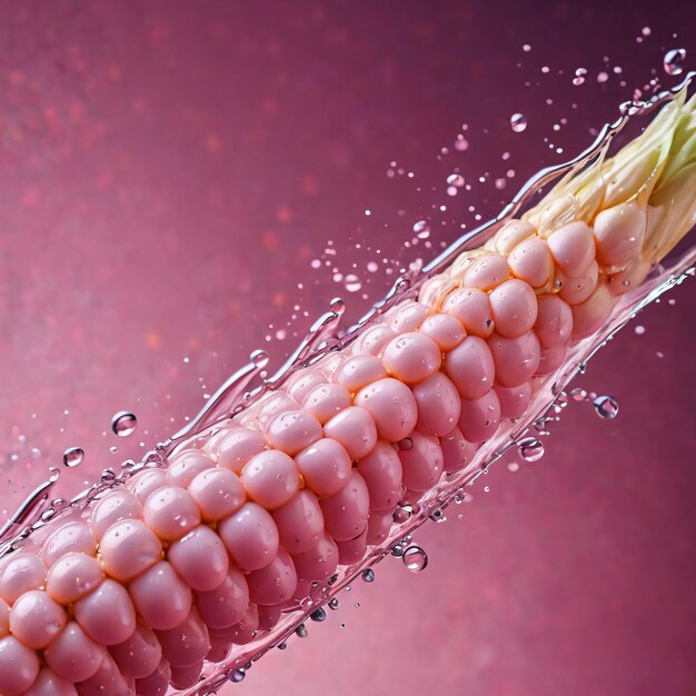 Foto una salpicadura de agua es rociada con agua