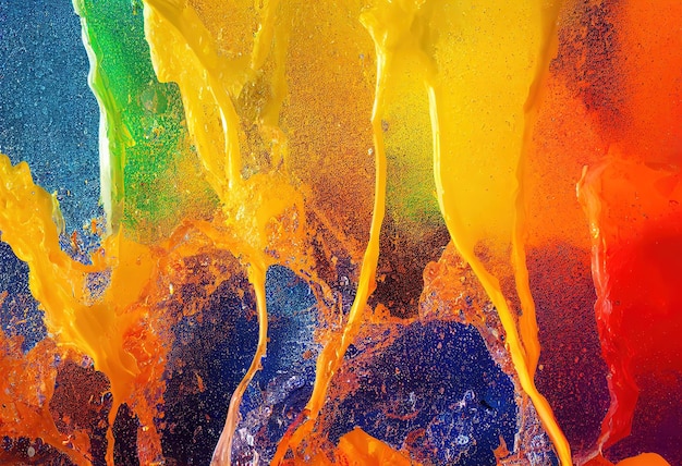 Salpicadura de color abstracto