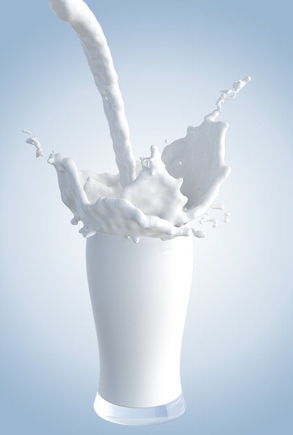 salpicadura de leche dropsm en un vaso