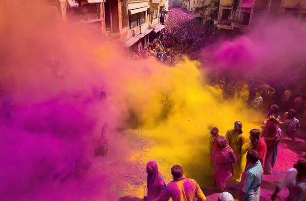 Las salpicaduras de colores que celebran Holi