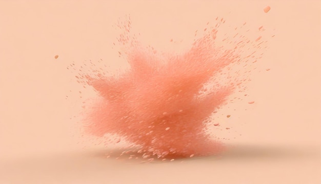 Foto salpicaduras en el fondo de color peach fuzz