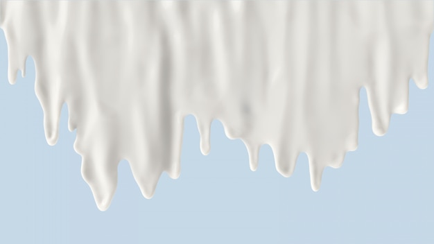 salpicaduras de leche o yogur