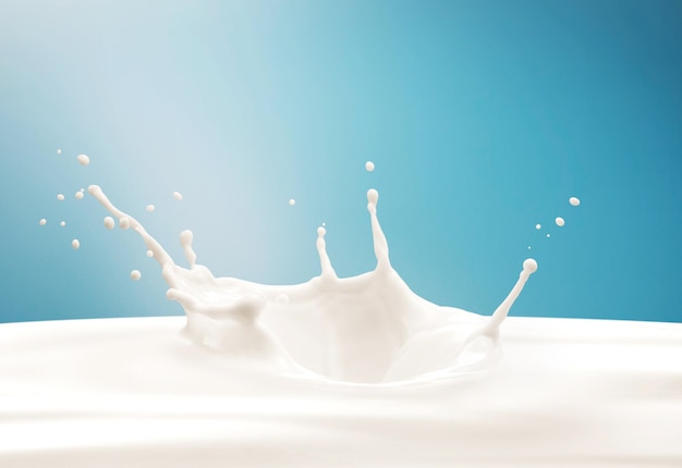salpicaduras de leche