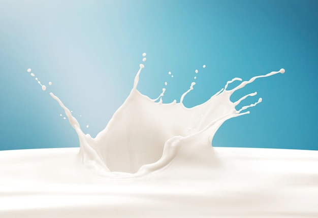 salpicaduras de leche
