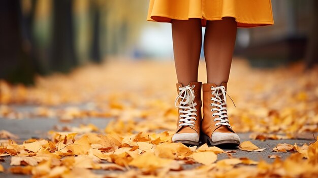 Las salpicaduras de la mujer de color de pie en zapatos naranjas contra un fondo vibrante