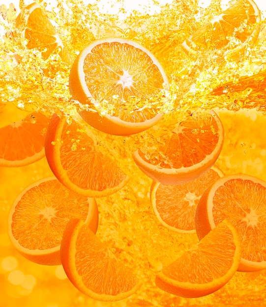 salpicaduras de naranja