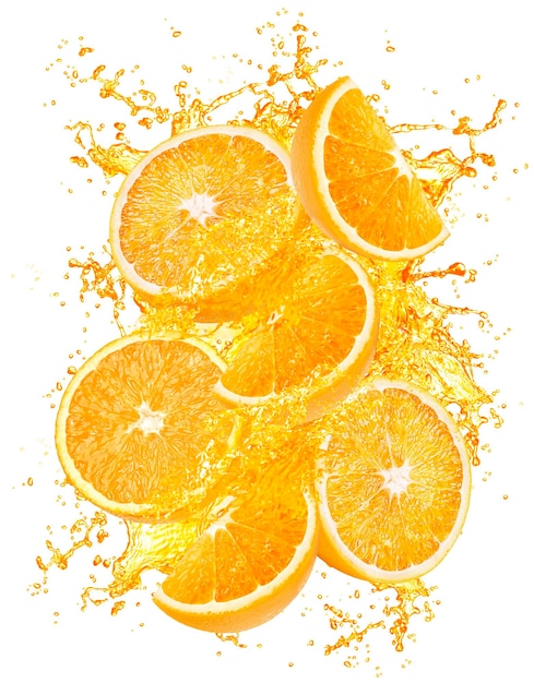 salpicaduras de naranja