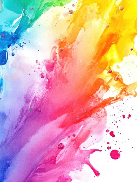 Las salpicaduras de pintura coloridas de primer plano