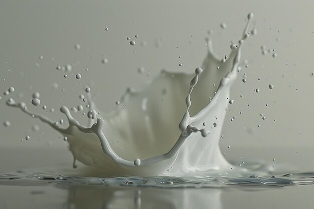 Salpicaduras realistas de leche o yogur