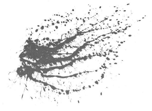Las salpicaduras de tinta gris