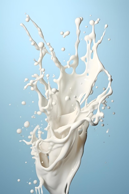 salpicaduras de vaso de leche