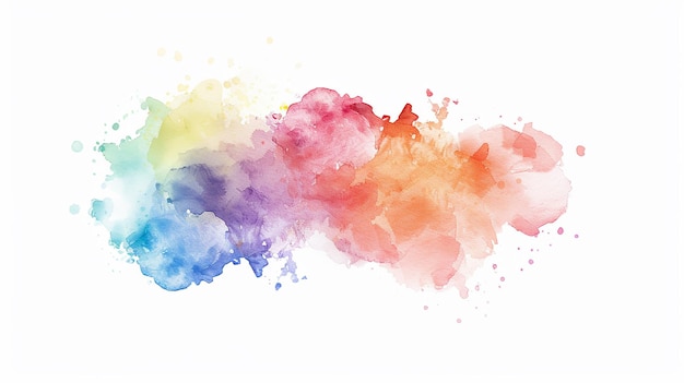 salpico de aquarela isolado em fundo branco