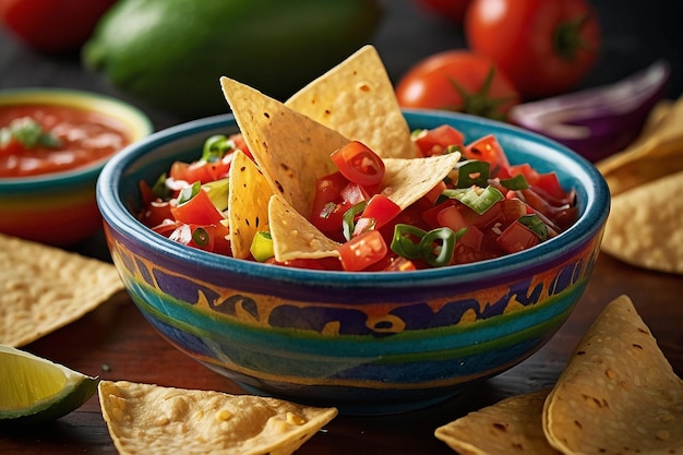 Salsa Bowl com Tortilla Chips