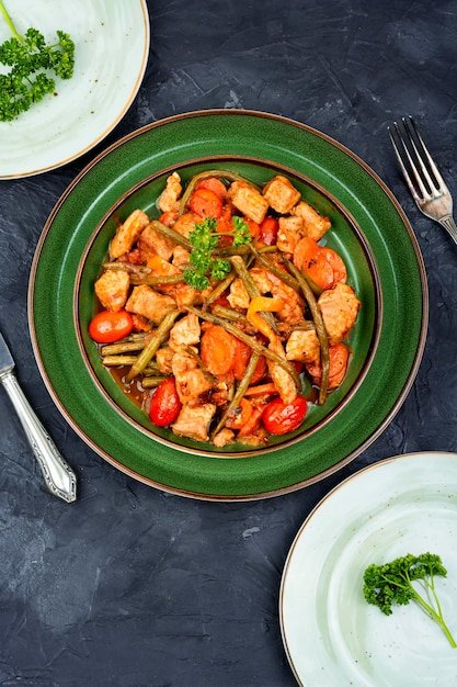 Salsa de carne con verduras