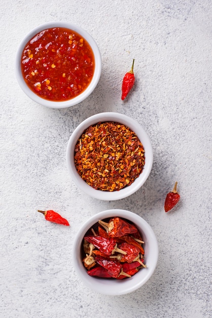 Salsa De Chile Con Pimientos Secos