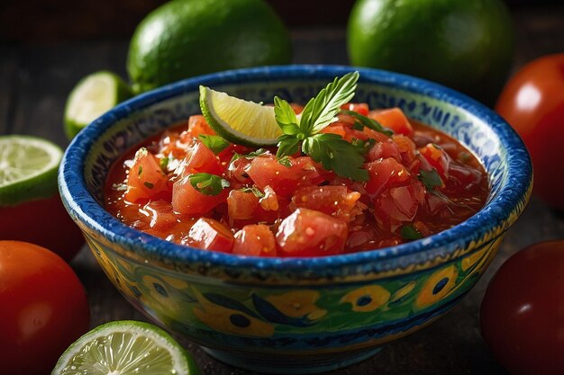 Salsa Fresca en el cuenco tradicional