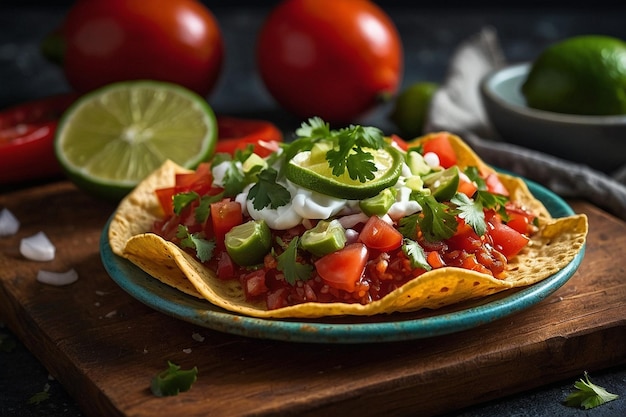 Salsa Fresca Tostadas com Lime